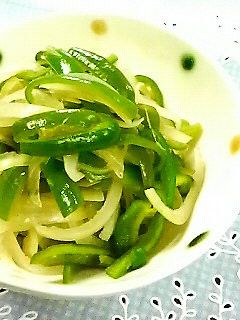 ピーマン玉ねぎのさっと中華煮びたし-レシピのメイン写真