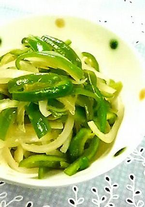 ピーマン玉ねぎのさっと中華煮びたし-レシピのメイン写真
