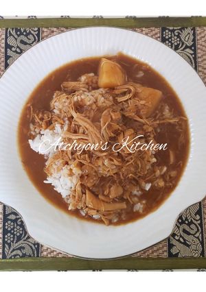 簡単！裂けるチキンのママのズボラカレー-レシピのメイン写真