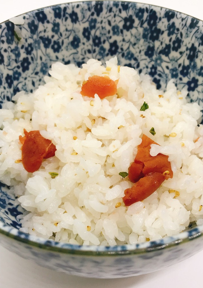【病院】梅としらすと大葉のごはん【給食】-レシピのメイン写真