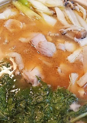 夏にあえて味噌仕立ての鶏鍋-レシピのメイン写真