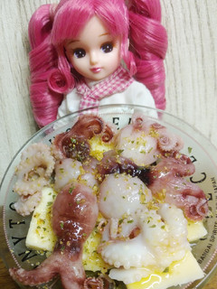 リカちゃん♡おつまみに?タコとチーズ前菜-レシピのメイン写真