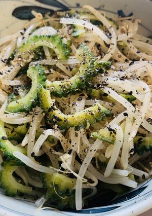 ゴーヤともやしのナムル　電子レンジで簡単-レシピのメイン写真