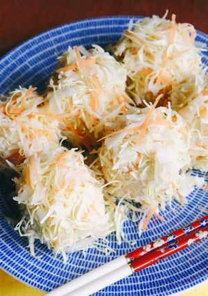 糖質オフ！豆腐とキャベツの花しゅうまい-レシピのメイン写真