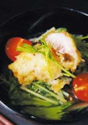 水菜と余りの天ぷらで簡単煮浸し-レシピのメイン写真