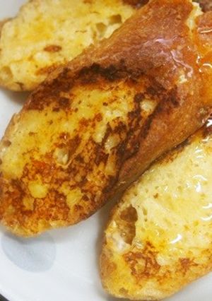 フランスパンで簡単！フレンチトースト！♪-レシピのメイン写真