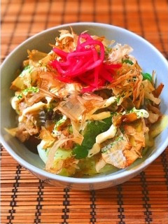 豚こま☆お好み焼き風丼-レシピのメイン写真