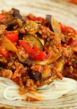 トマト入り麻婆茄子そうめん-レシピのメイン写真