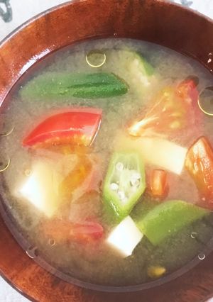 トマトのお味噌汁-レシピのメイン写真