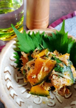グリルドかぼちゃとツナの薬味マリネ-レシピのメイン写真