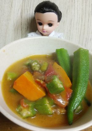 リカちゃん♡夏野菜カレー(第1項)-レシピのメイン写真