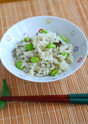 わかめと枝豆の白だし炊き込みごはん-レシピのメイン写真