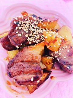 豚バラブロックとじゃがいもの照り焼き-レシピのメイン写真
