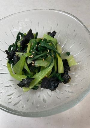 青梗菜海苔和え-レシピのメイン写真