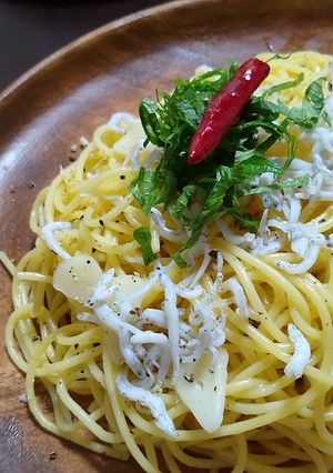 しらすとネギ香る！和風ペペロンチーノ-レシピのメイン写真