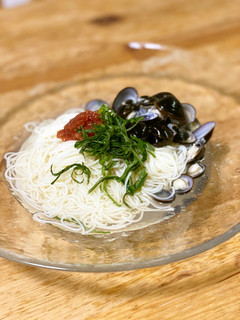 梅としじみの冷やしそうめん-レシピのメイン写真