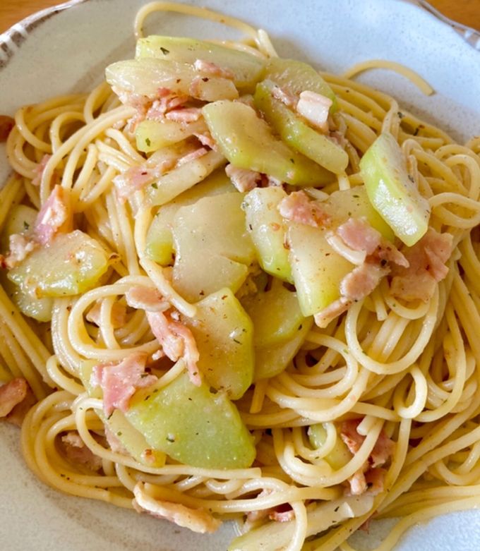 ゆうがおのパスタ-レシピのメイン写真
