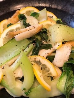 青梗菜とちくわのレモン炒め-レシピのメイン写真