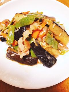 ナスと豚バラ肉のみそ炒め-レシピのメイン写真