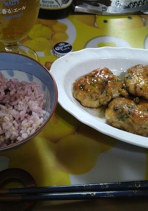 夏のさっぱり料理のつくね-レシピのメイン写真