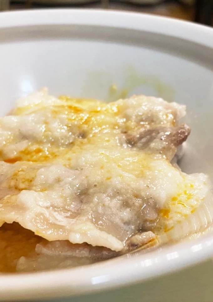 すぐできる！茹で豚のとろろラー油がけ-レシピのメイン写真