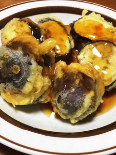 なすのはさみ揚げ甘酢あんかけ-レシピのメイン写真