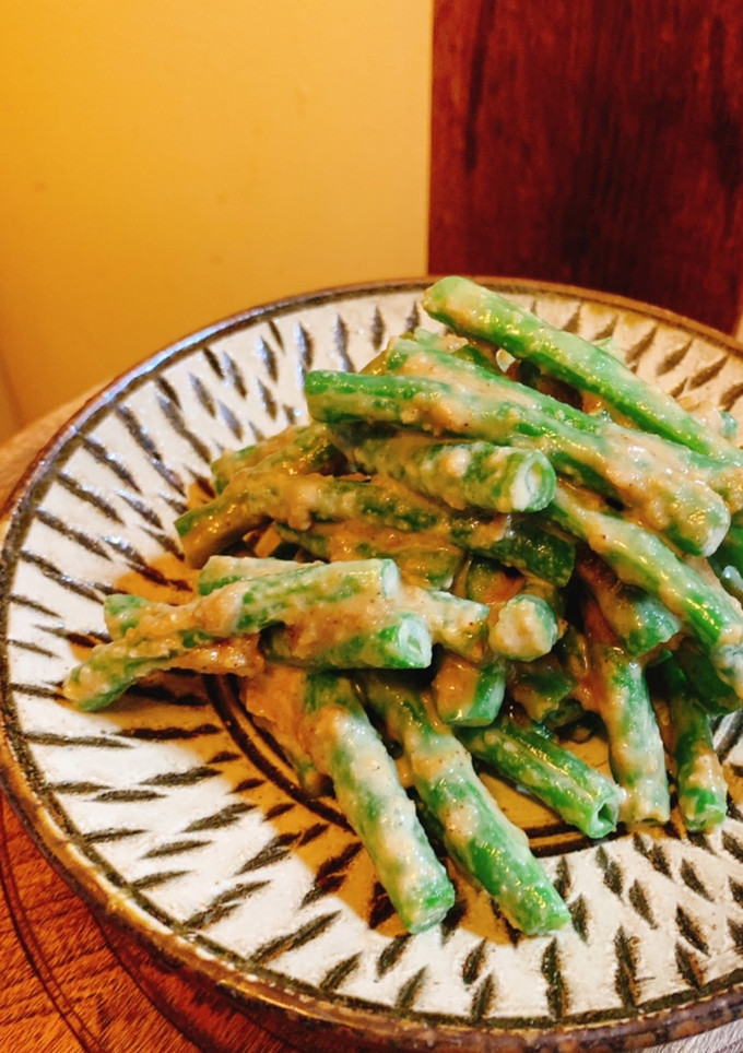 しっかり絡んでるインゲンのゴマ和え-レシピのメイン写真