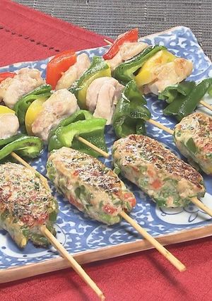 ピーマンのフライパン焼き鳥-レシピのメイン写真