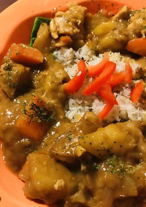 バーモントカレー+林檎&蜂蜜しらすライス-レシピのメイン写真