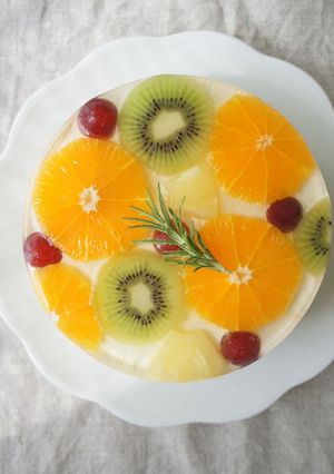 フルーツレアチーズケーキ-レシピのメイン写真