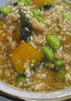 かぼちゃのそぼろ煮-レシピのメイン写真