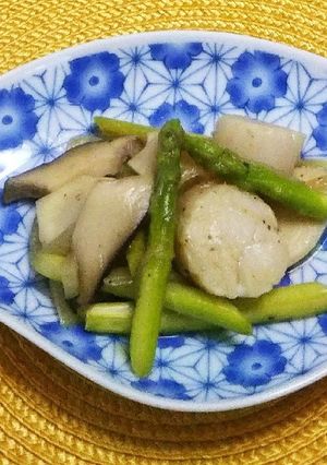 ホタテとアスパラとエリンギのバターソテー-レシピのメイン写真