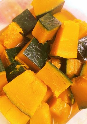 レンジで簡単カボチャの煮物-レシピのメイン写真