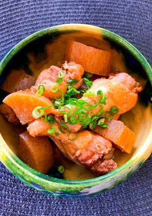 電気圧力鍋でつくる手羽元と大根の煮物-レシピのメイン写真