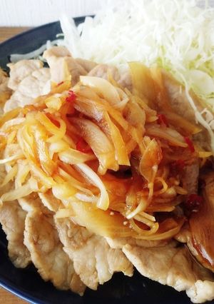 簡単スィートチリソース　ガリの生姜焼き-レシピのメイン写真