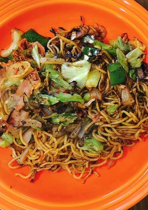 冷蔵庫の残り物で作る☆激辛焼きそば-レシピのメイン写真