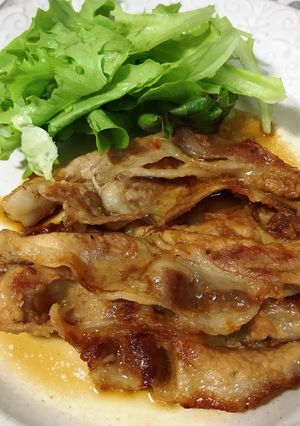 今晩は簡単豚の生姜焼き!-レシピのメイン写真