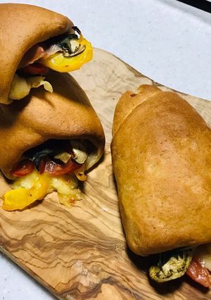 夏野菜のパン ブーケ風-レシピのメイン写真