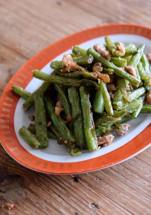 やみつきインゲンひき肉炒め「乾煸四季豆」-レシピのメイン写真