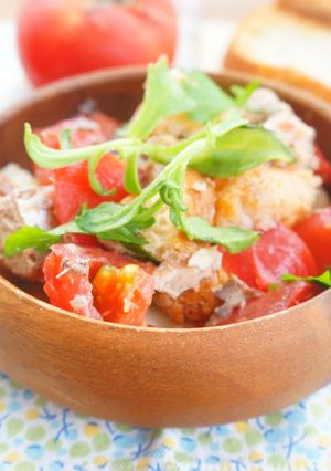 さば缶と夏野菜のパンツァレッラ-レシピのメイン写真