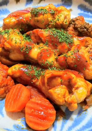 フライパンで簡単◎とり手羽元のビネガー煮-レシピのメイン写真