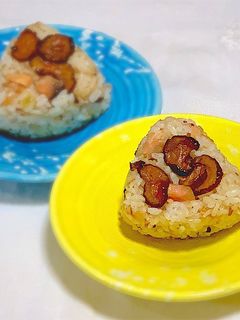 【鮭おにぎり】with きゅうりの古漬け-レシピのメイン写真