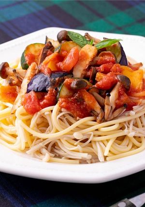 冷たいきのこパスタ-レシピのメイン写真