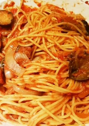 スパゲッティメランザーネ（ナス・トマト）-レシピのメイン写真