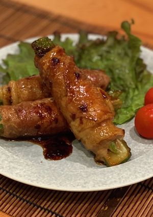 ゴーヤの肉巻ガーリックバター[醤油麹]-レシピのメイン写真