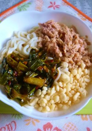 醤油うどん風冷やしうどん11～ツナ壺ニラ-レシピのメイン写真