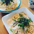 お鍋も使う明太子スパゲティ☆