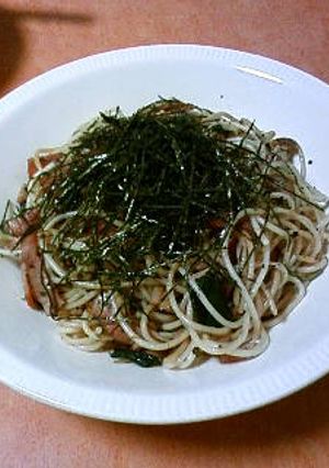 栄養満点☆きのことモロヘイヤの和風パスタ-レシピのメイン写真