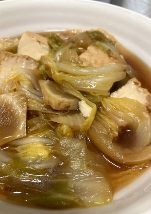 白菜と厚揚げとぶなしめじの八宝菜風-レシピのメイン写真