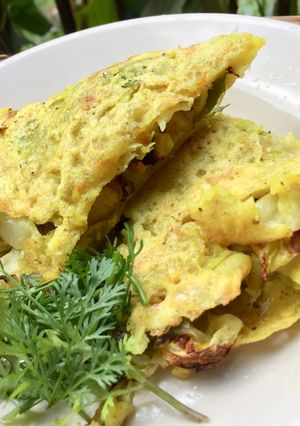 カリカリキャベツヴィーガン黄金焼き-レシピのメイン写真